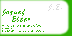 jozsef elter business card